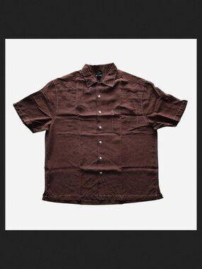 Reunion Brown/Red Button Up Shirt